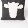 COUSSIN VACHE FEUTRE DE LAINE