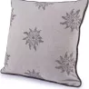 COUSSIN TISSU EDELWEIS GRIS CLAIR 50X50 CM