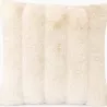 COUSSIN BLANC FAUSSE FOURRURE