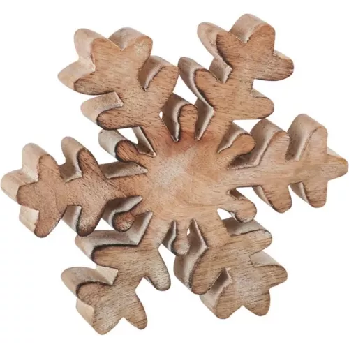 FLOCON EN BOIS A POSER