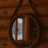 MIROIR ROND BOIS