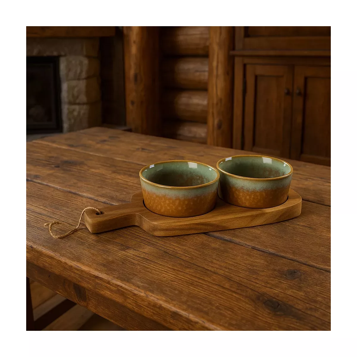 RAMEQUINS SET DE 2 AVEC PLANCHE