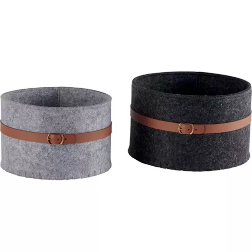 SET DE 2 PANIERS EN FEUTRINE