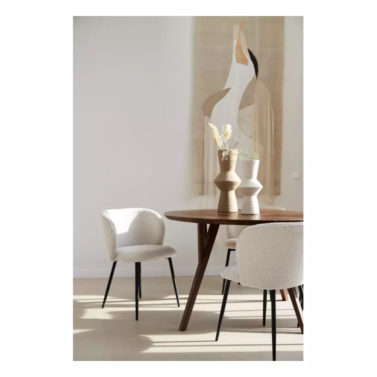 FAUTEUIL DE TABLE BOUCLETTE