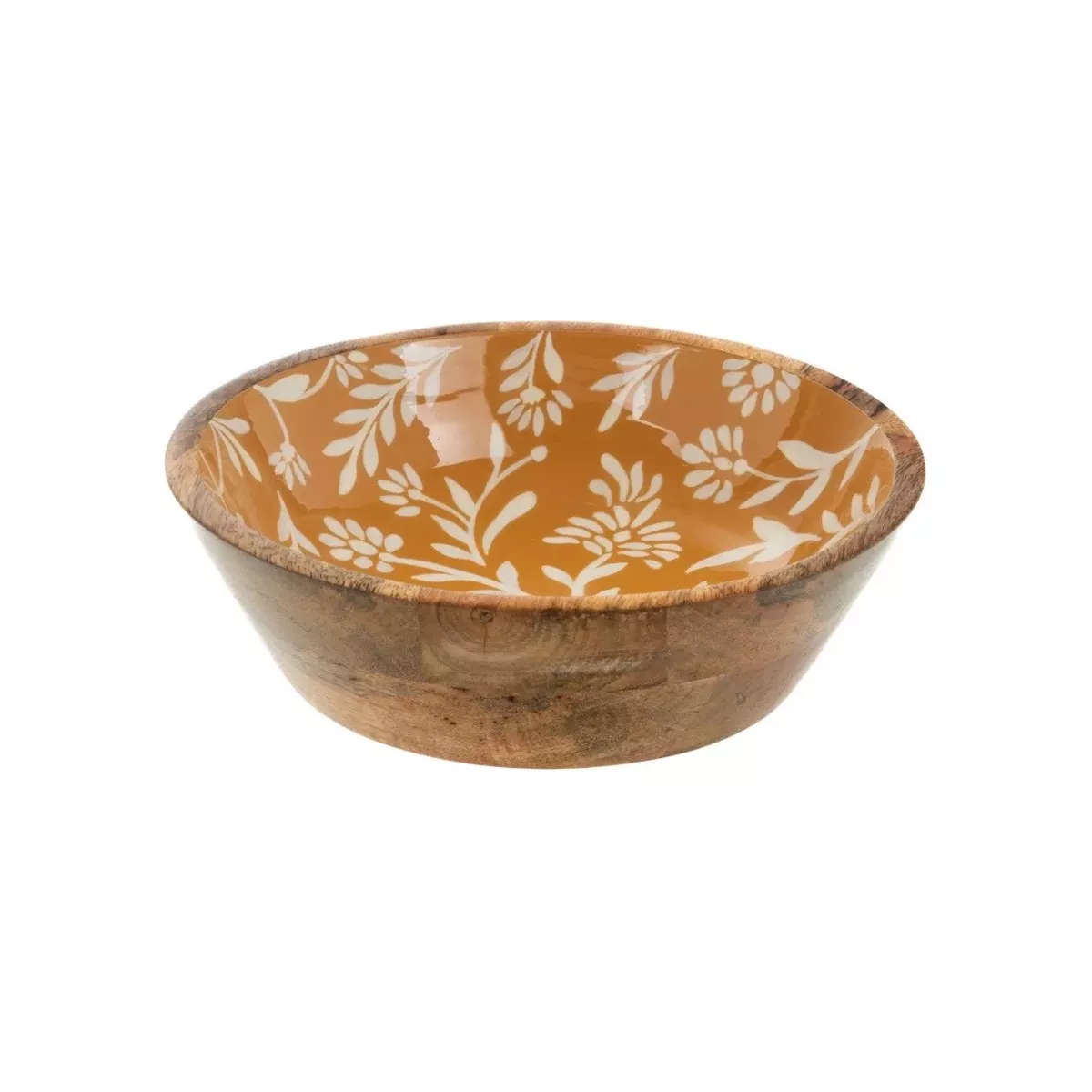 SALADIER JAUNE EN BOIS DE MANGUIER