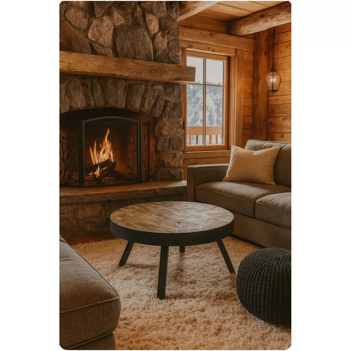 TABLE BASSE PLACAGE TECK