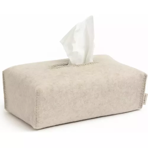 BOITE A MOUCHOIR RECTANGLE FEUTRE DE LAINE