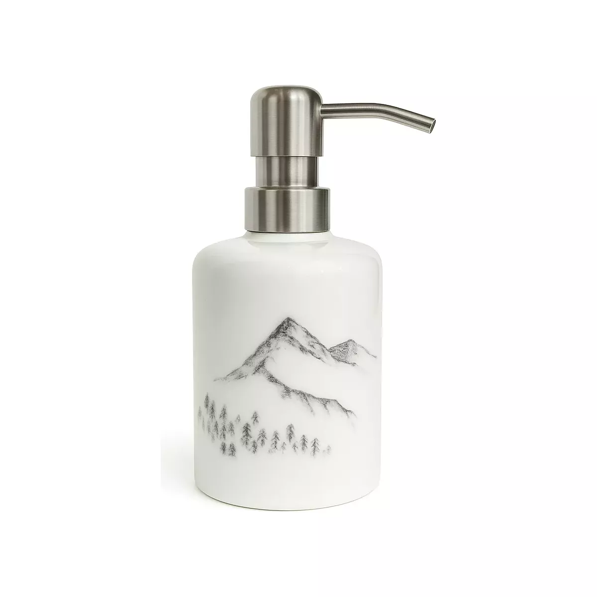 DISTRIBUTEUR DE SAVON MOTIF MONTAGNE
