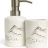 DISTRIBUTEUR DE SAVON MOTIF MONTAGNE
