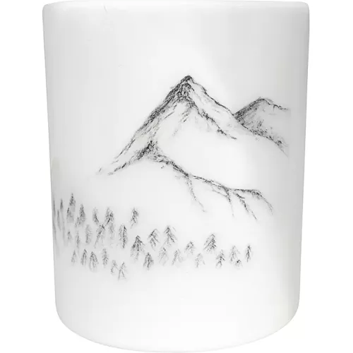 POT DE SALLE DE BAIN MOTIF MONTAGNE