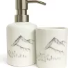 POT DE SALLE DE BAIN MOTIF MONTAGNE