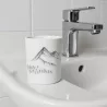 POT DE SALLE DE BAIN MOTIF MONTAGNE