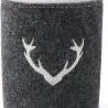 POT DE SALLE DE BAIN FEUTRE DE LAINE MOTIF BOIS DE CERF
