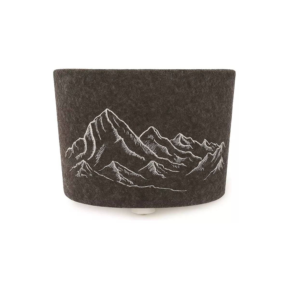 ABAT JOUR CYLINDRIQUE FEUTRE DE LAINE MONTAGNE