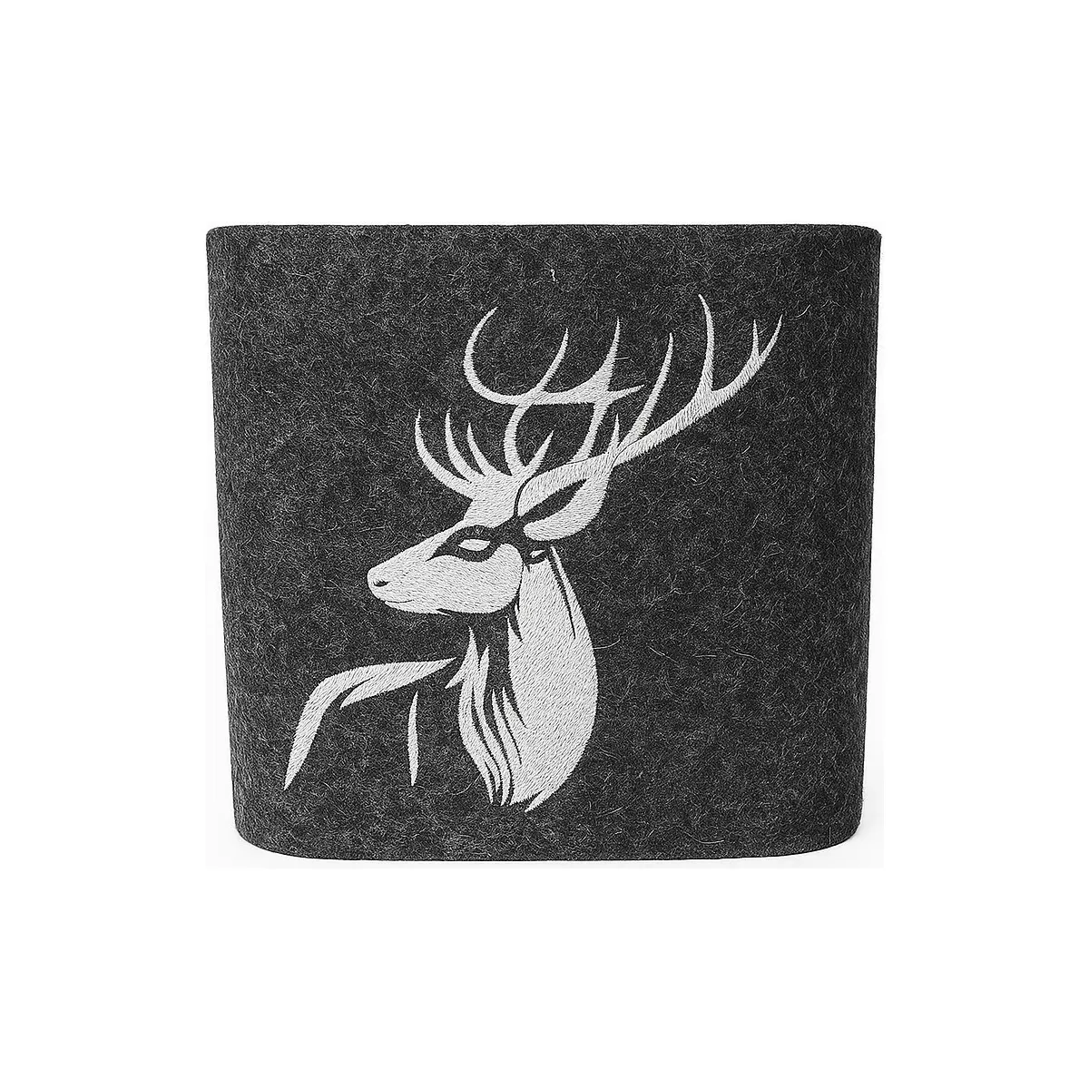 ABAT JOUR FEUTRE DE LAINE MOTIF CERF