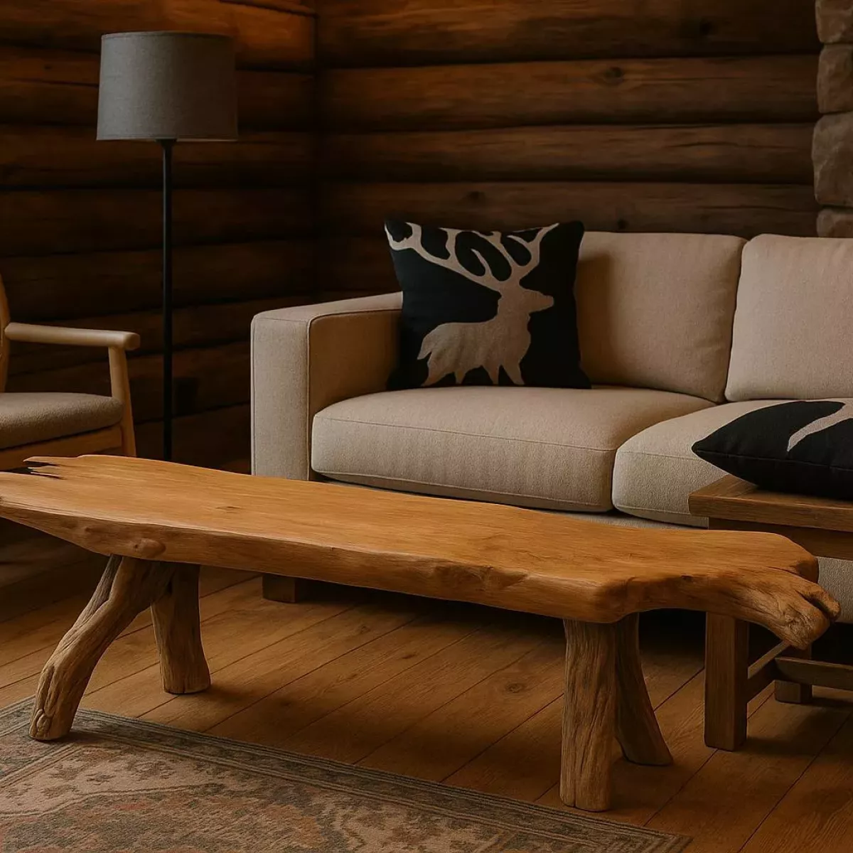 GRAND BANC EN TECK 116X45 CM