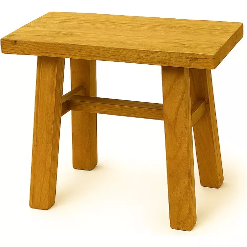 PETIT BANC EN VIEUX TECK 30X30 CM