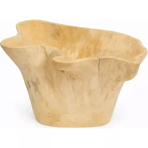 POT ÉLÉPHANT EN TECK PETIT MODÈLE