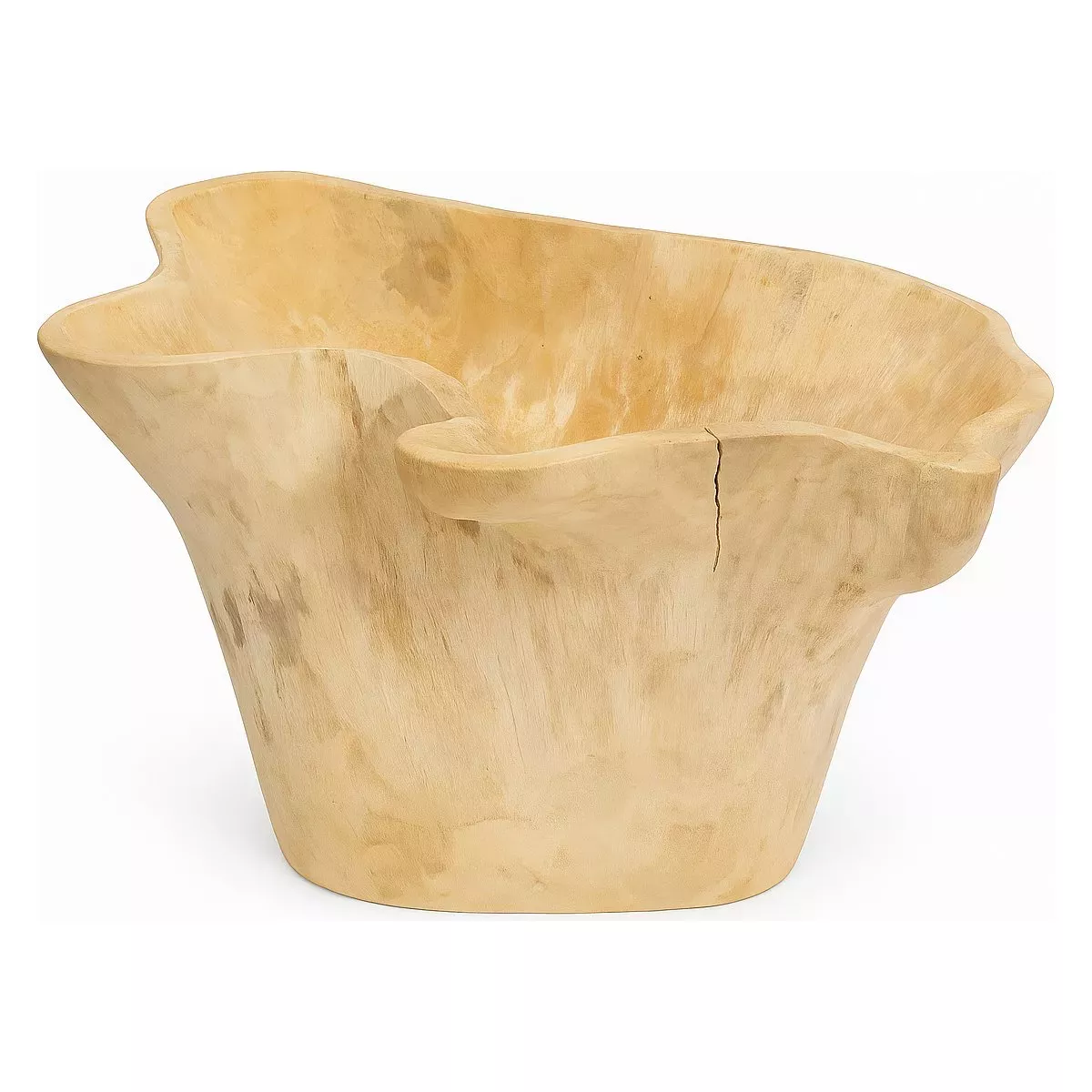 POT ELEPHANT EN TECK PETIT MODELE