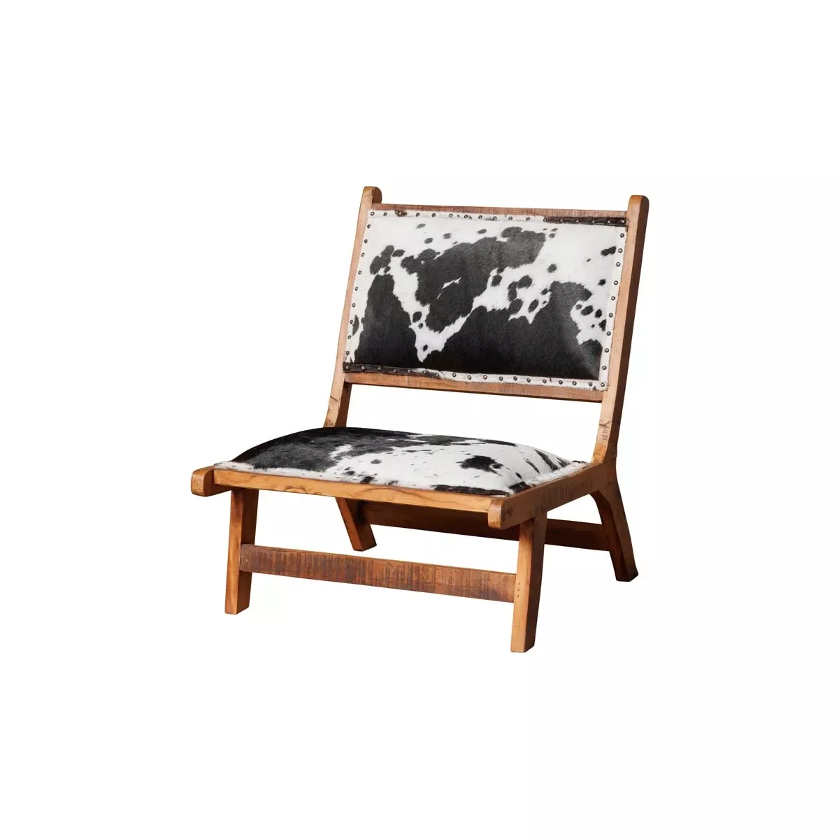 FAUTEUIL EN PEAU DE VACHE VÉRITABLE