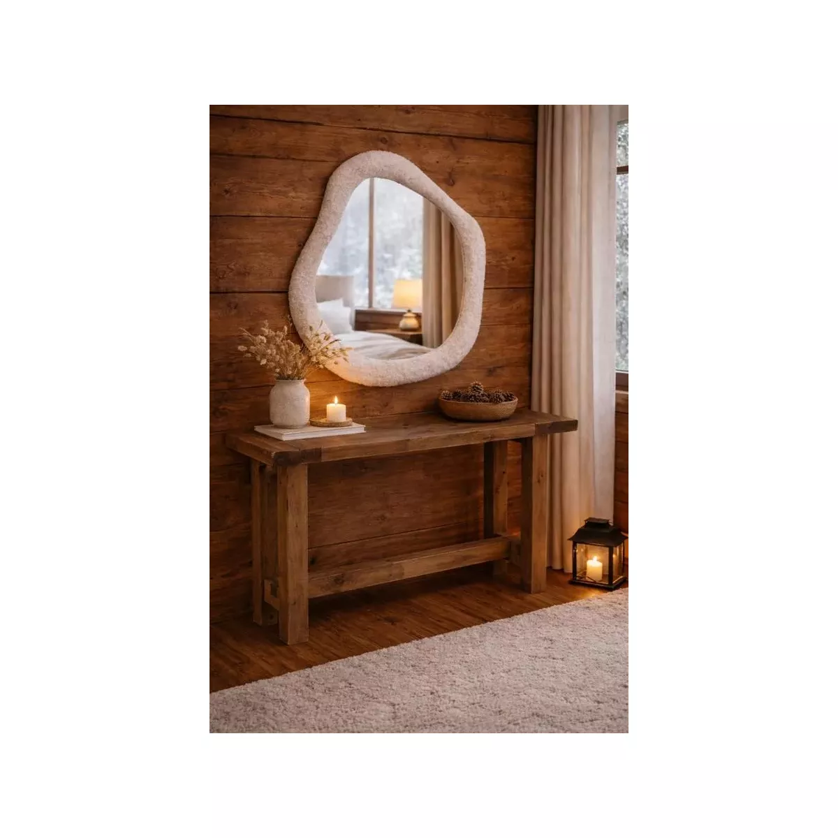 CONSOLE EN PIN RECYCLE