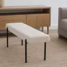 BANC BLANC PIED METAL