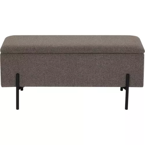 BANC COFRE BOUCLETTE PIED MÉTAL