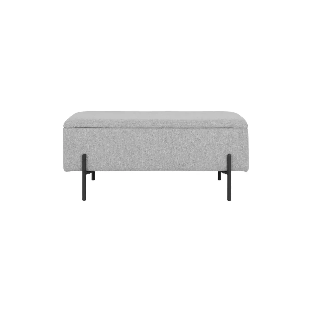 BANC GRIS PIED METAL