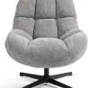 FAUTEUIL PIVOTANT GRIS