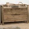 COMMODE 2 TIROIRS EN BOIS RECYCLE