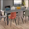 TABLE REPAS CERAMIQUE AVEC ALLONGE 140x90 CM