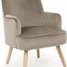 FAUTEUIL VELOUR TAUPE