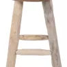 TABOURET EN TECK