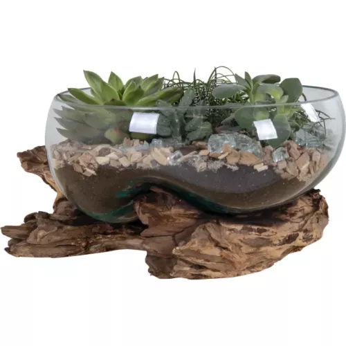 VASE AVEC BOIS FLOTTÉ