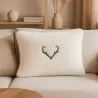 COUSSIN BLANC BOIS DE CERF