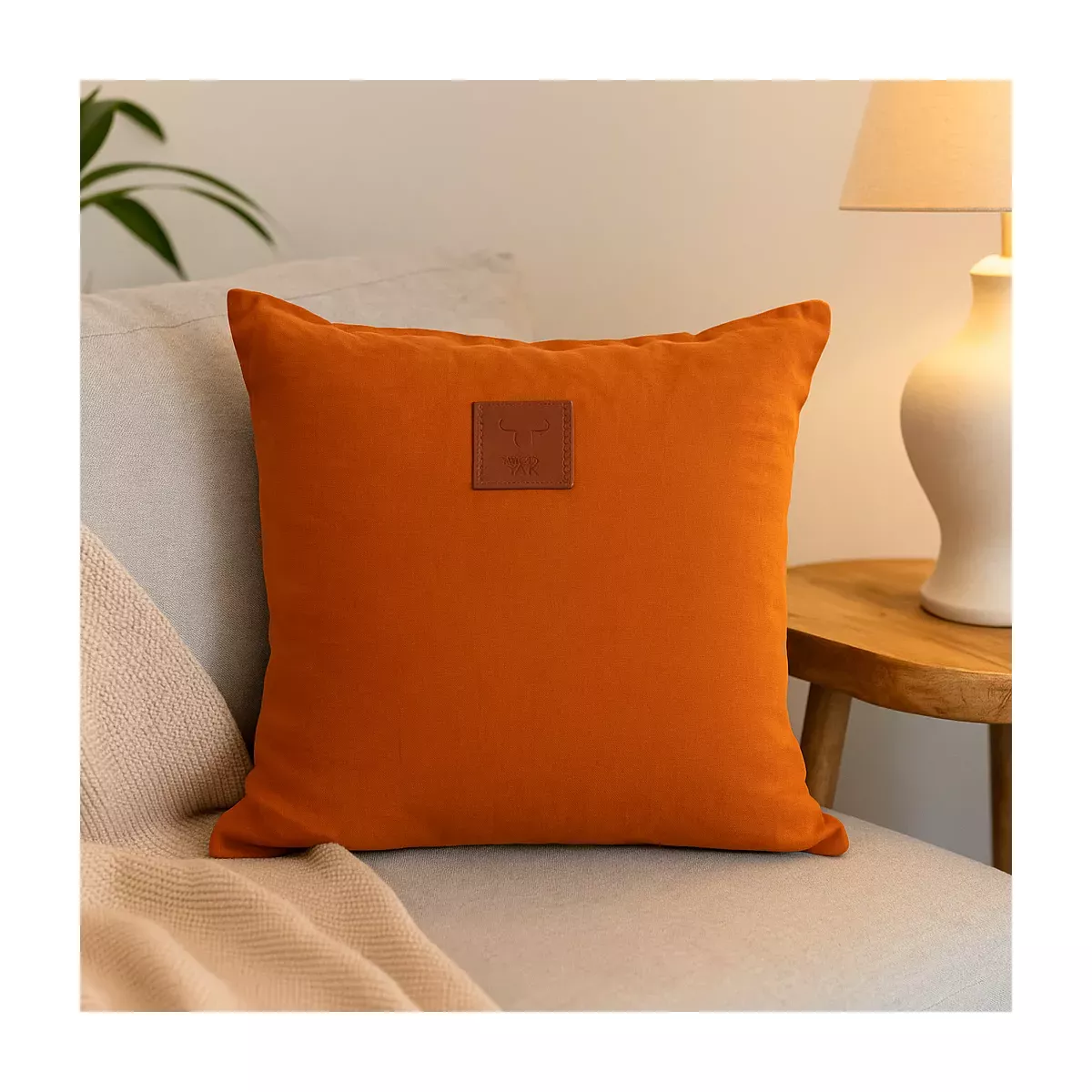 COUSSIN LIN TEINTE DOUBLE FACE