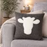 COUSSIN VACHE FEUTRE DE LAINE