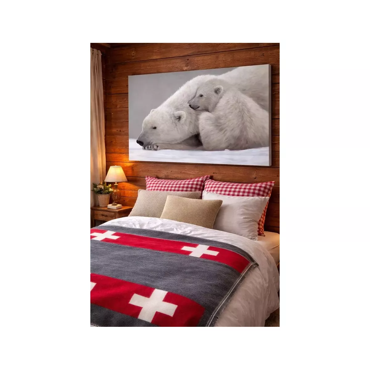 TOILE OURS POLAIRE 150X100 CM