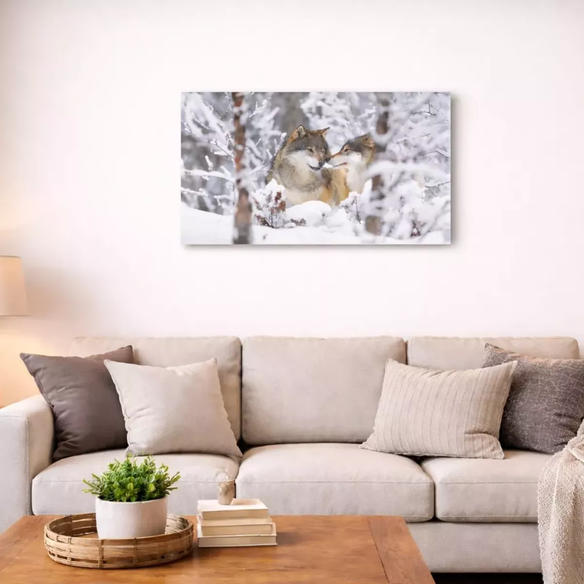 TABLEAU DIBOND LOUP 50X75 CM