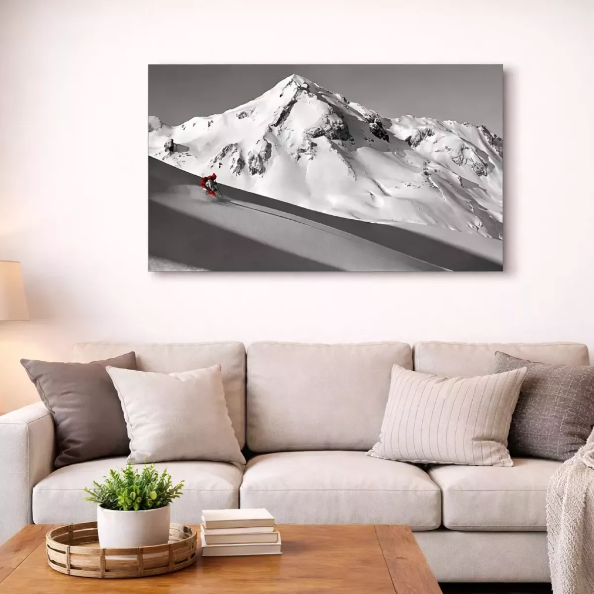 TABLEAU DIBOND SKIEUR 60X90 CM