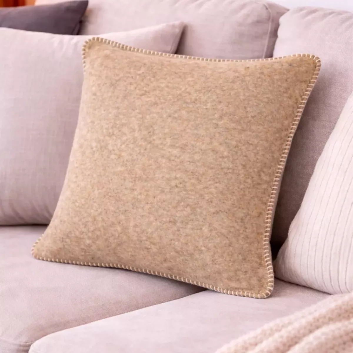COUSSIN BEIGE 50X50 CM