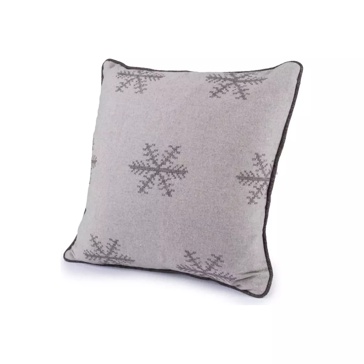 COUSSIN BEIGE FLOCON 50X50 CM