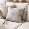 COUSSIN BEIGE FLOCON 50X50 CM