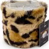 BOUGIE PARFUMÉE AVEC HOUSSE FAUSSE FOURRURE LEOPARD