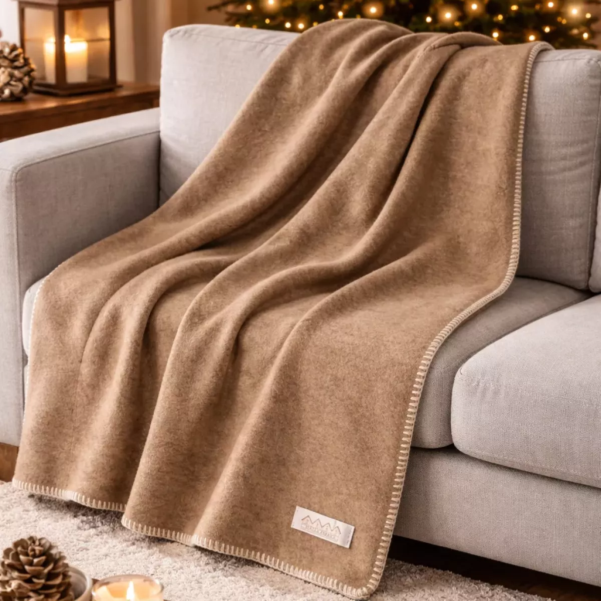 PLAID TAUPE 145X200 CM