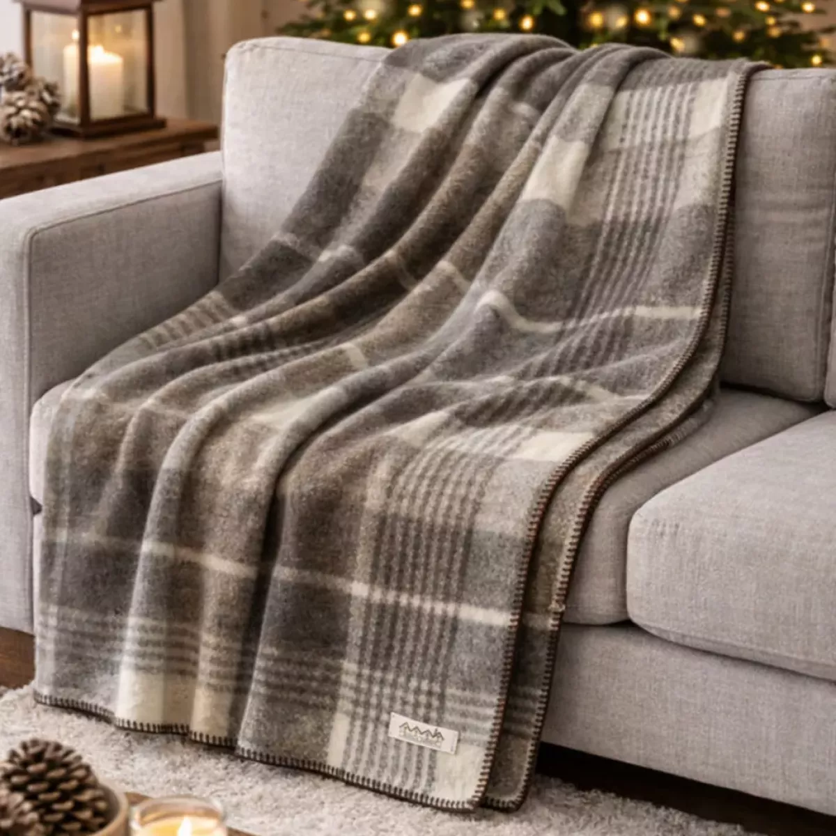 PLAID BRUNICO MARRON 140X200 CM