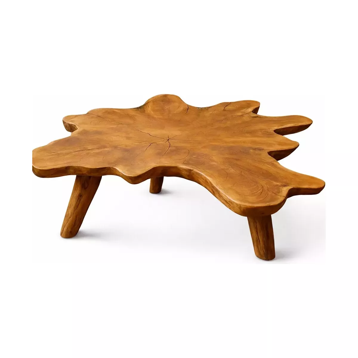 TABLE BASSE EN TECK 30X80 CM