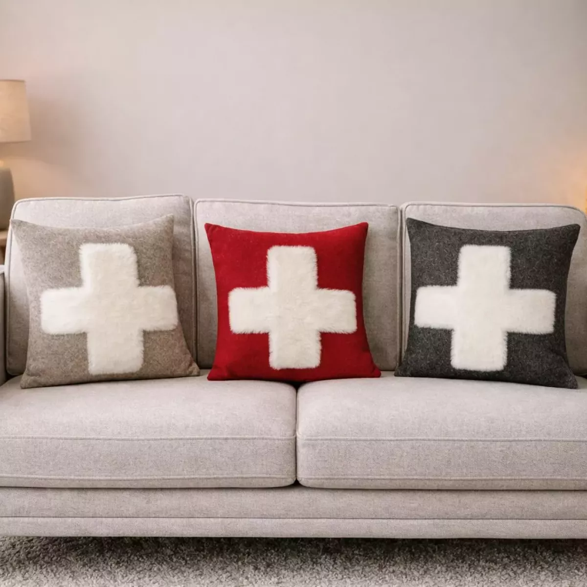 COUSSIN CERVINS FEUTRE DE LAINE