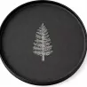 PLATEAU ROND SAPIN NOIR