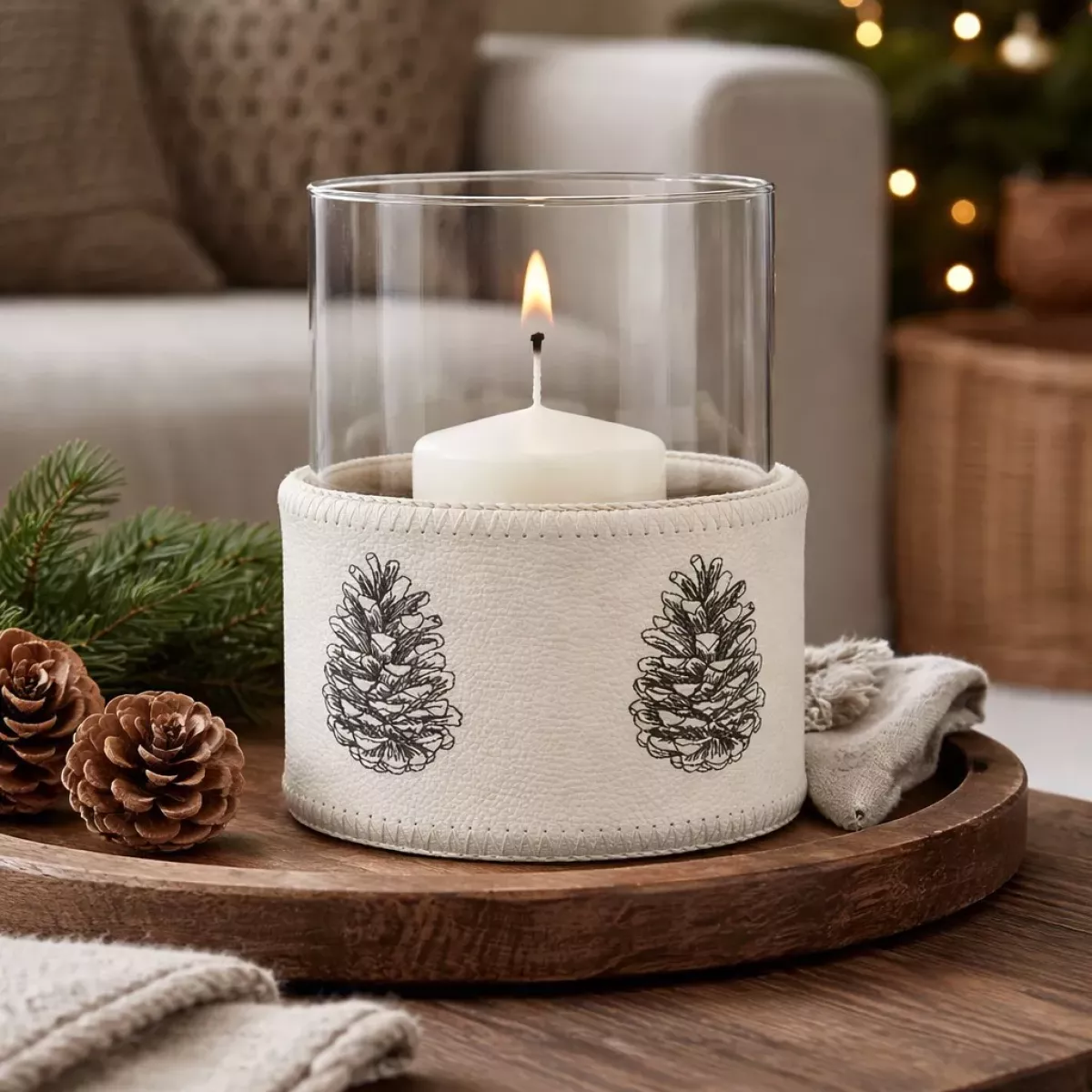 PHOTOPHORE POMME DE PIN